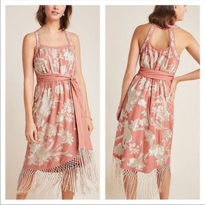 Anthropologie Detailed Fringe Dress